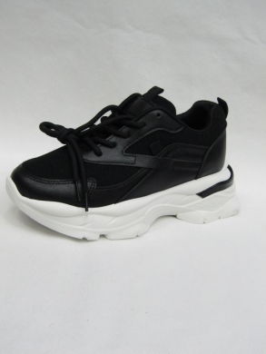 Buty sportowe damskie na płaskim (36-41) S219 BLACK