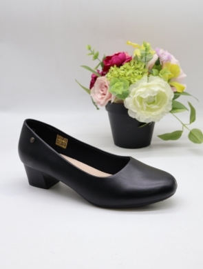 Czółenki damskie na obcasie (36-41) 5010-1 BL