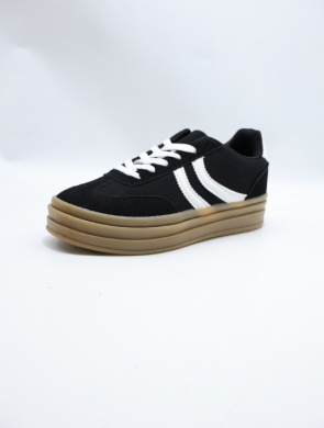 Buty sportowe damskie na płaskim (36-41) I520 BLACK
