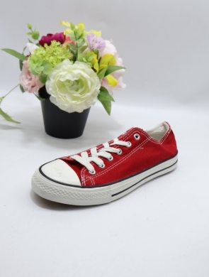 Trampki damskie na płaskim (36-41) 608-3 RED