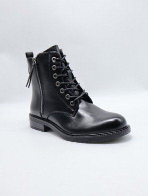 Botki damskie ocieplane na płaskim (36-41) YCC-29 BLACK