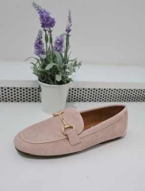 Mokasyny damskie na płaskim (36-41) QQ277 PINK