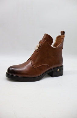 Botki damskie na płaskim (36-41) 68125 CAMEL