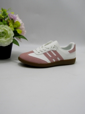 Buty sportowe damskie na płaskim (36-41) FZL-3 WH/PINK