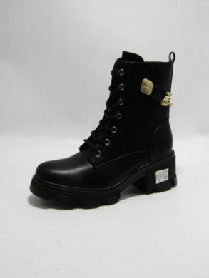 Botki damskie ocieplane na obcasie (36-41) SA3172-1 BLACK