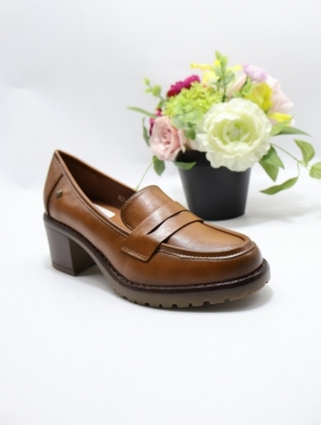Półbuty damskie na obcasie (36-41) YCC-117 CAMEL