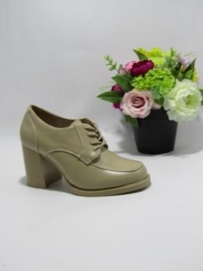 Półbuty damskie na obcasie (36-41) 9196 BEIGE