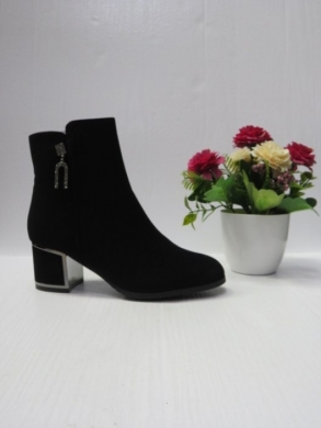 Botki damskie ocieplane na obcasie (36-41) 2113-2 BLACK