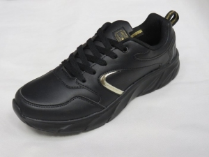 Buty sportowe damskie na płaskim (36-41) LXC 8346 BLACK