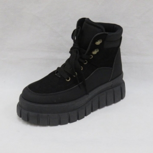 Botki damskie jesienne na koturnie (36-41) 19506 BLACK