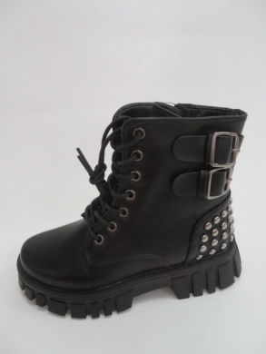 Botki dziewczęce ocieplane (31-36) 7720C  BLACK