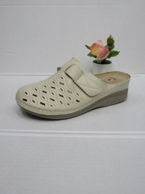 Klapki damskie na koturnie (39-43) DJH1-2 BEIGE