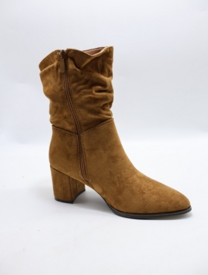 Botki damskie ocieplane na obcasie (36-41) HQ339 CAMEL