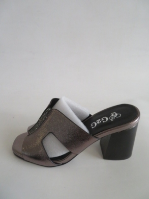 Klapki damskie na obcasie (36-41) X18383-12 BLACK