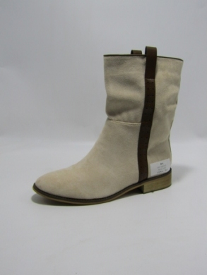 Botki damskie na płaskim (36-41) 9557 BEIGE