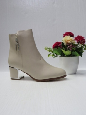 Botki damskie ocieplane na obcasie (36-41) 2113-3 BEIGE