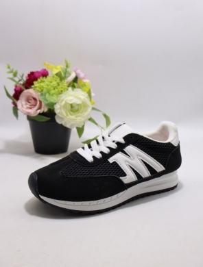 Buty sportowe damskie na płaskim (36-41) 6778 BLACK