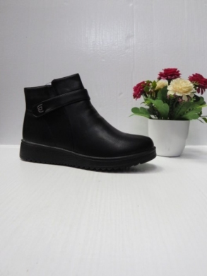 Botki damskie ocieplane na płaskim (39-43) DX57-6 BLACK