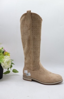 Kozaki damskie na płaskim (36-41) A958 KHAKI