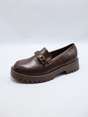 Mokasyny damskie na płaskim (36-41) JN135 MAROON