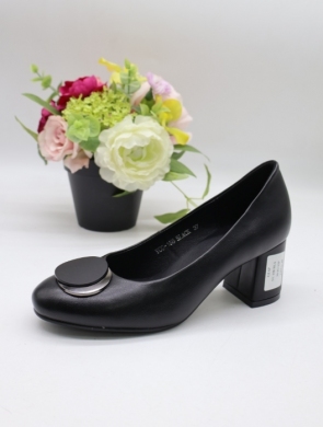 Czółenki damskie na obcasie (36-41) YC-158 BLACK