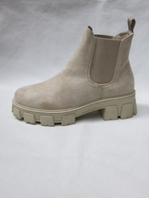 Botki damskie na płaskim (36-41) DE323S BEIGE