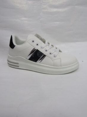 Buty sportowe damskie na płaskim (36-41) 2850 WH/BLACK