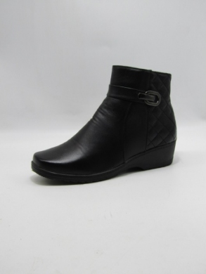 Botki damskie ocieplane na koturnie (39-43) C06 BLACK