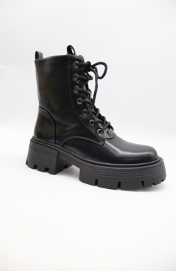 Botki damskie ocieplane na obcasie (36-41) AM7550 BLACK