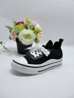 Trampki damskie na płaskim (36-41) LS2318 BLACK