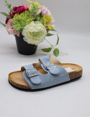 Klapki damskie na płaskim (36-41) 2751 BLUE