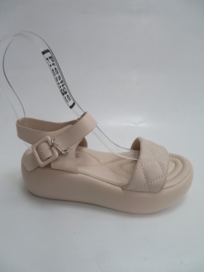Sandały damskie na koturnie (36-41) 0-110 BEIGE