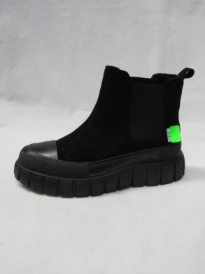 Botki damskie na płaskim (36-41) R979 BLACK