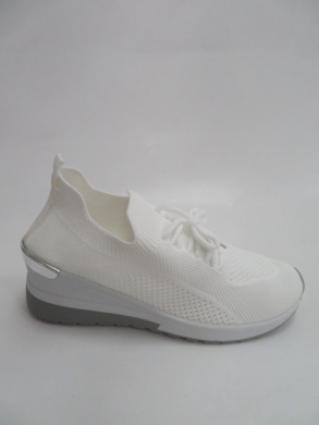 Sportowe Damskie na koturnie (36-41) BO908 WHITE