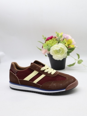 Buty sportowe damskie na płaskim (36-41) A-130 BROWN