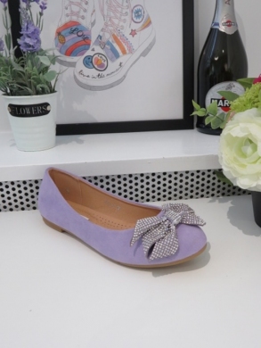 Baleriny damskie (36-41) 77-417 PURPLE