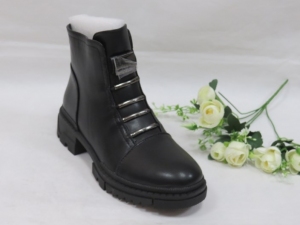 Botki damskie jesienne na koturnie (36-41) JJ41 BLACK