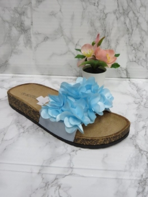 Klapki damskie na płaskim (36-41) LS049 BLUE