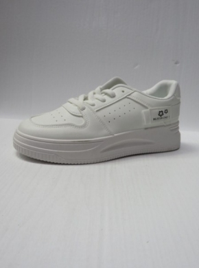 Buty sportowe damskie na płaskim (36-41) 6821-28 WH/BLACK