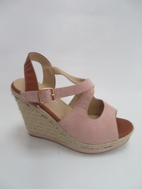 Sandały damskie na koturnie (36-41) LM0205 PINK