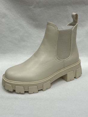 Botki damskie na płaskim (36-41) HBL-2 BE/PU