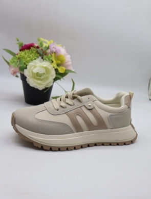 Buty sportowe damskie na płaskim (39-43) DHZ-503 BEIGE