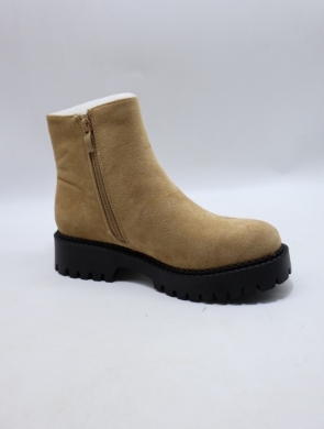 Botki damskie na płaskim (36-41) LS5501 BEIGE