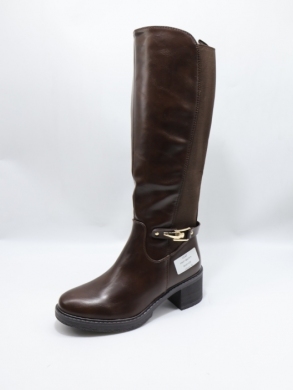 Kozaki damskie ocieplane na obcasie (36-41) FR697 BROWN