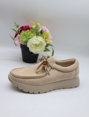 Półbuty damskie na płaskim (36-41) 6889 BEIGE