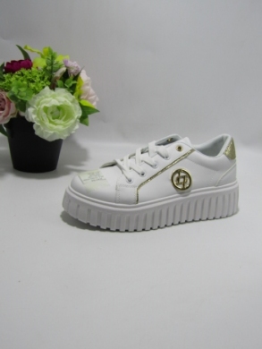 Trampki damskie na płaskim (36-41) XLL-23162 WHITE