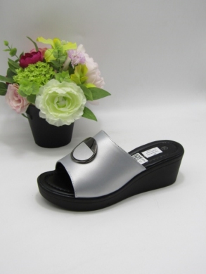 Klapki damskie na koturnie (36-41) TW23090 SILVER