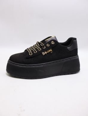 Buty sportowe damskie na płaskim (36-41) 6453 BLACK