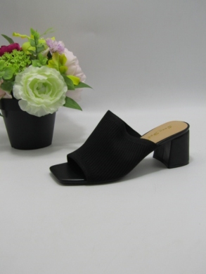 Klapki damskie na obcasie (36-41) FY35-1 BLACK