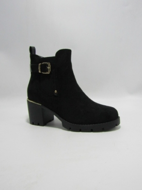 Botki damskie ocieplane na obcasie (36-41) H2416A BLACK